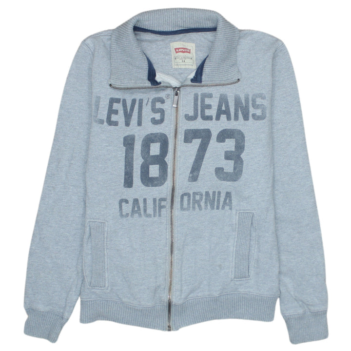 Levi's Boys Grey Full Zip Fleece Sweatshirt Size 14 Years