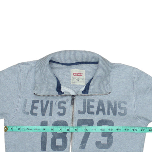 Levi's Boys Grey Full Zip Fleece Sweatshirt Size 14 Years