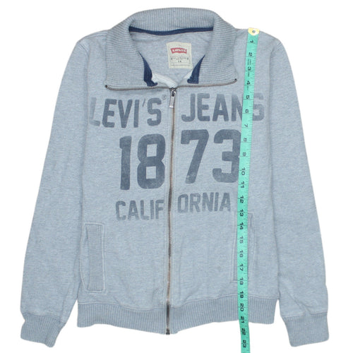 Levi's Boys Grey Full Zip Fleece Sweatshirt Size 14 Years