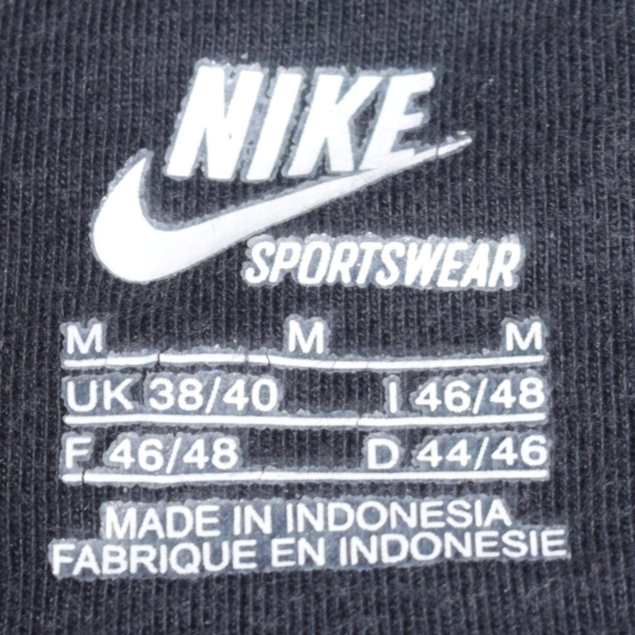 Nike Men’s Black Full Zip Hoodie M Sportswear Fleece Sweatshirt
