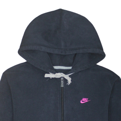 Nike Men’s Black Full Zip Hoodie M Sportswear Fleece Sweatshirt