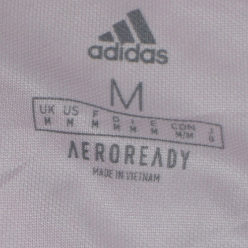 Adidas Men's Pink Inter Miami 1/4 Zip Training Top M Long Sleeve
