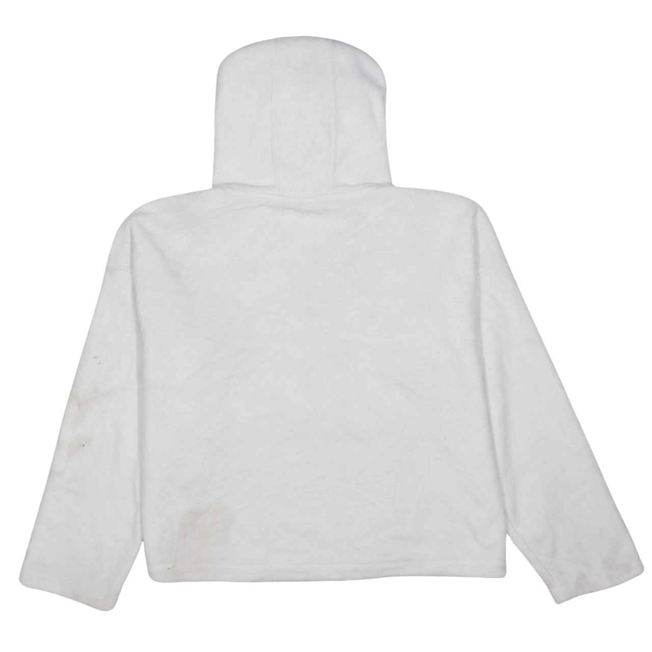 Champion Women’s White Medium 1/4 Zip Hoodie Fleece Logo JD Sports