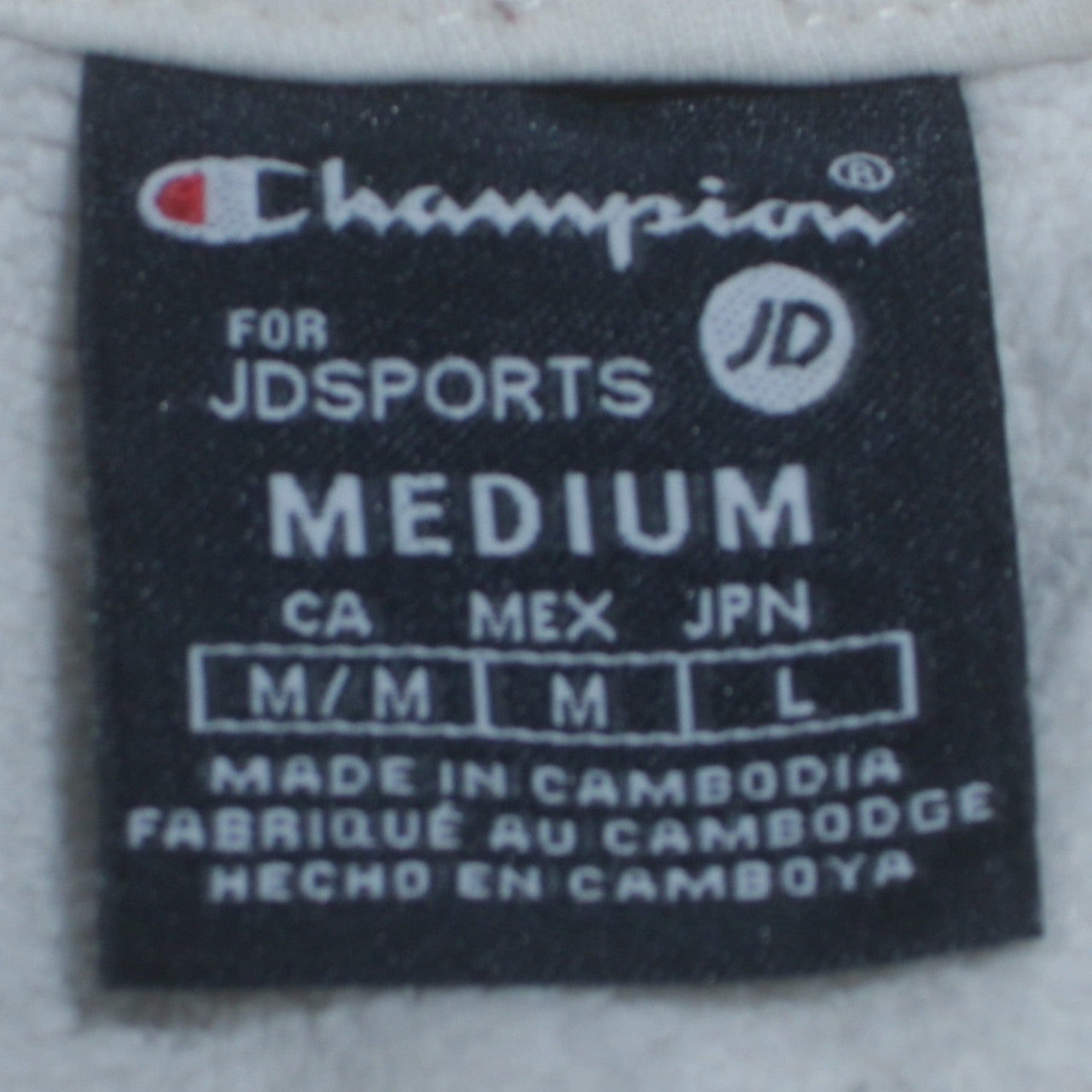 Champion Women’s White Medium 1/4 Zip Hoodie Fleece Logo JD Sports