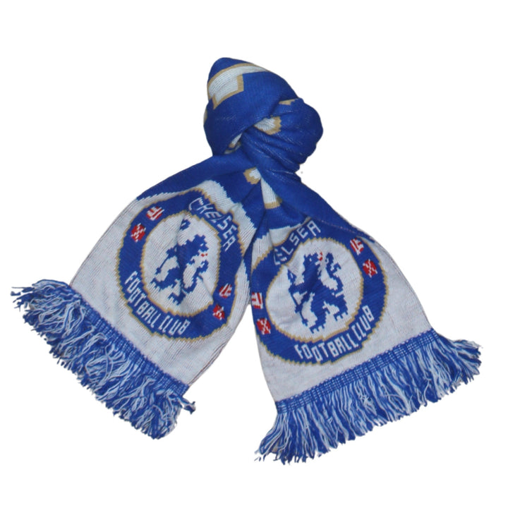 Chelsea Football Club Blue Acrylic Men's Knitted Winter Scarf