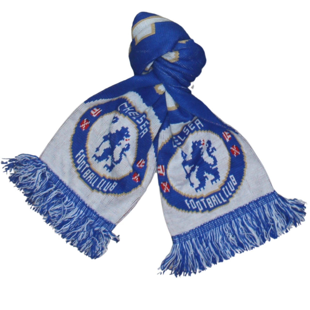 Chelsea Football Club Blue Acrylic Men's Knitted Winter Scarf