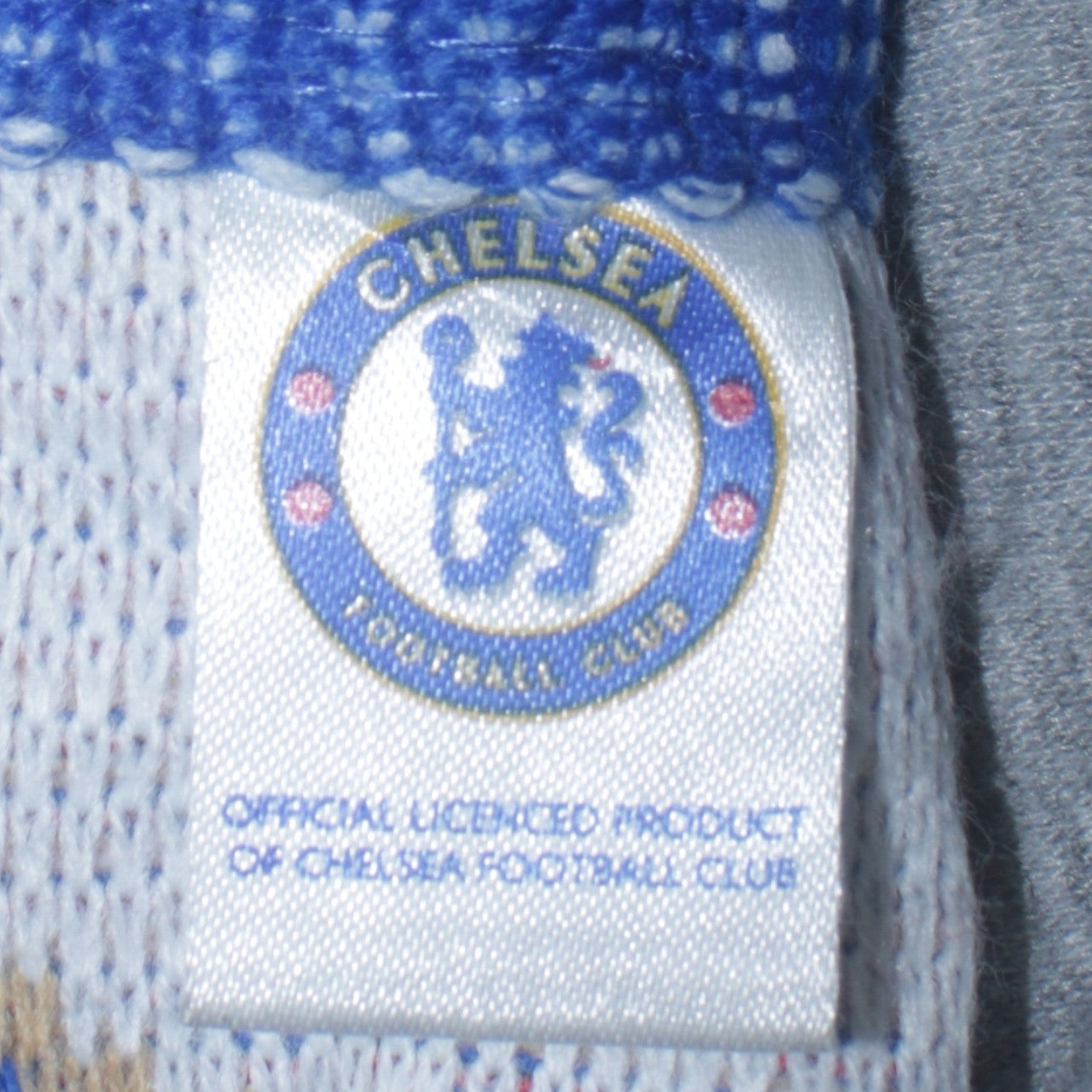 Chelsea Football Club Blue Acrylic Men's Knitted Winter Scarf
