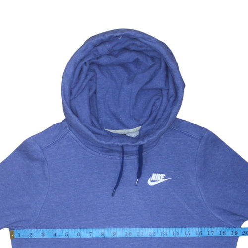 Nike Men's Blue Pullover Hoodie XS Cotton Blend Athletic Fit