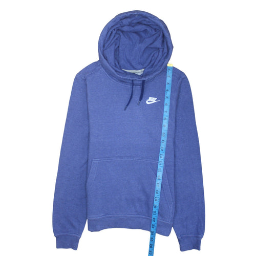 Nike Men's Blue Pullover Hoodie XS Cotton Blend Athletic Fit