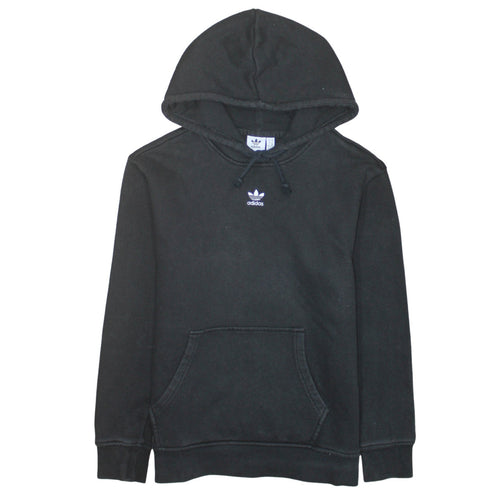 Adidas Womens Black Pullover Hoodie Size 14 UK Hooded Sweatshirt