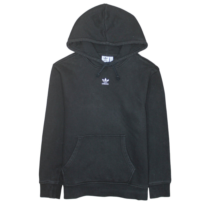 Adidas Womens Black Pullover Hoodie Size 14 UK Hooded Sweatshirt