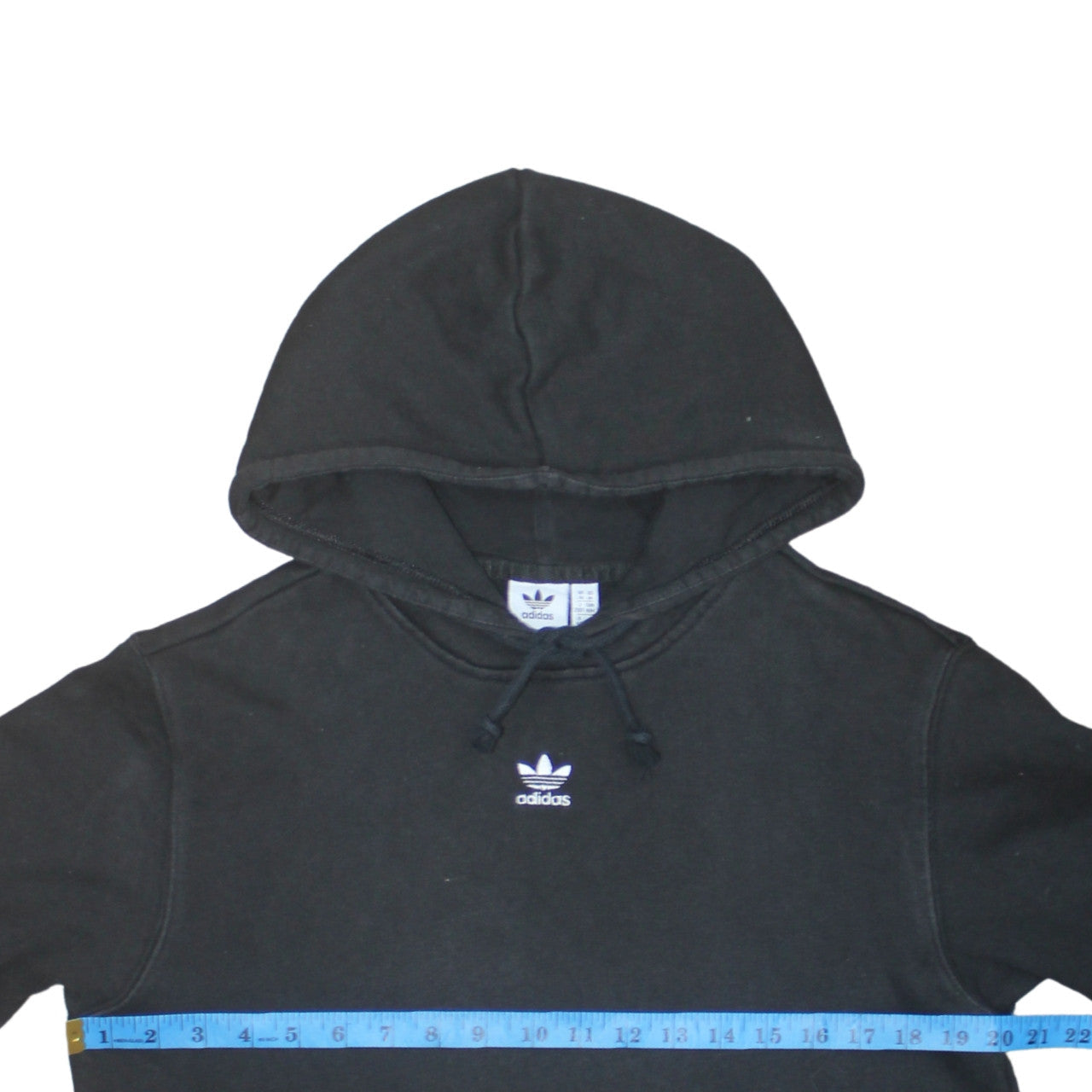 Adidas Womens Black Pullover Hoodie Size 14 UK Hooded Sweatshirt