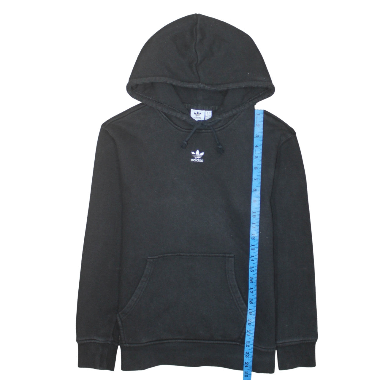 Adidas Womens Black Pullover Hoodie Size 14 UK Hooded Sweatshirt