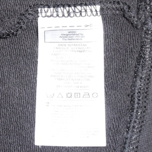 Adidas Womens Black Pullover Hoodie Size 14 UK Hooded Sweatshirt