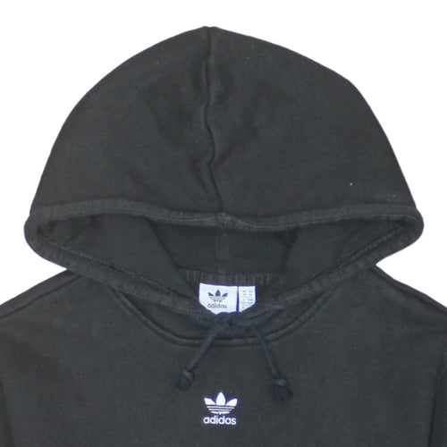 Adidas Womens Black Pullover Hoodie Size 14 UK Hooded Sweatshirt