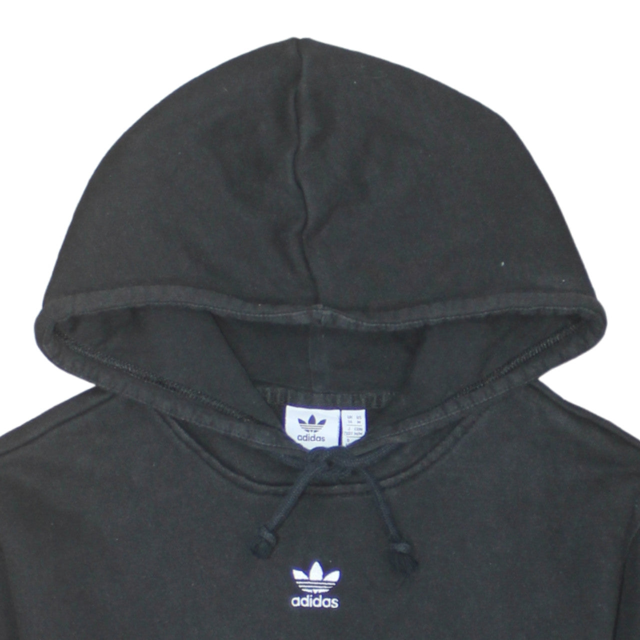 Adidas Womens Black Pullover Hoodie Size 14 UK Hooded Sweatshirt