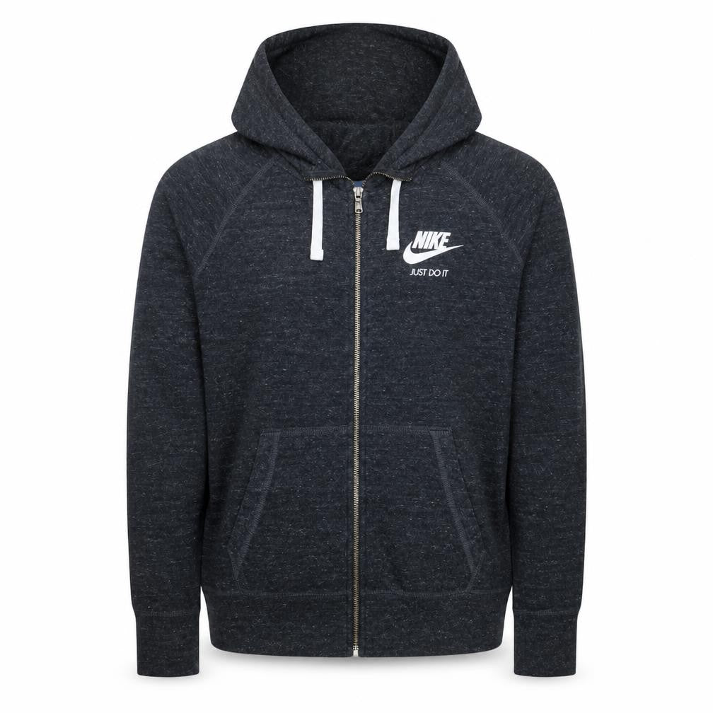Nike Men's Black XL Full Zip Hoodie Just Do It Logo Sportswear