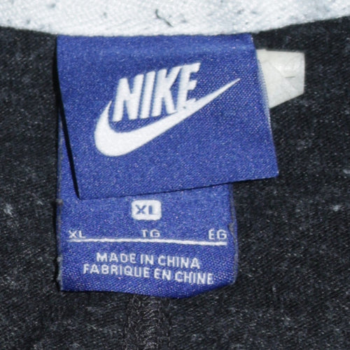 Nike Men's Black XL Full Zip Hoodie Just Do It Logo Sportswear