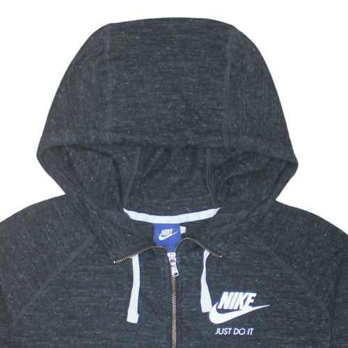 Nike Men's Black XL Full Zip Hoodie Just Do It Logo Sportswear