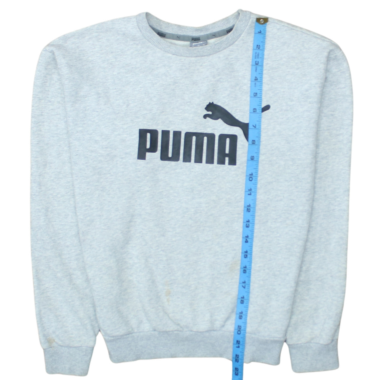 Puma Womens Grey Crew Neck Pullover Sweatshirt Size XS