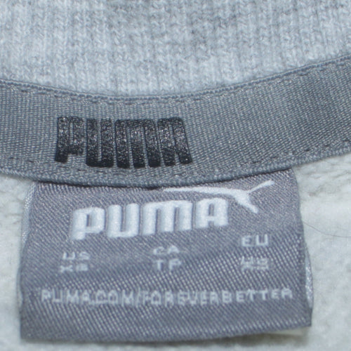 Puma Womens Grey Crew Neck Pullover Sweatshirt Size XS