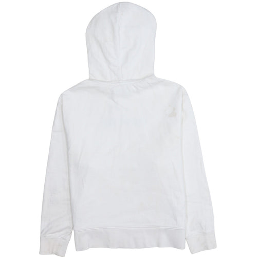 Calvin Klein Men’s White Pullover Hoodie Medium Logo Cotton