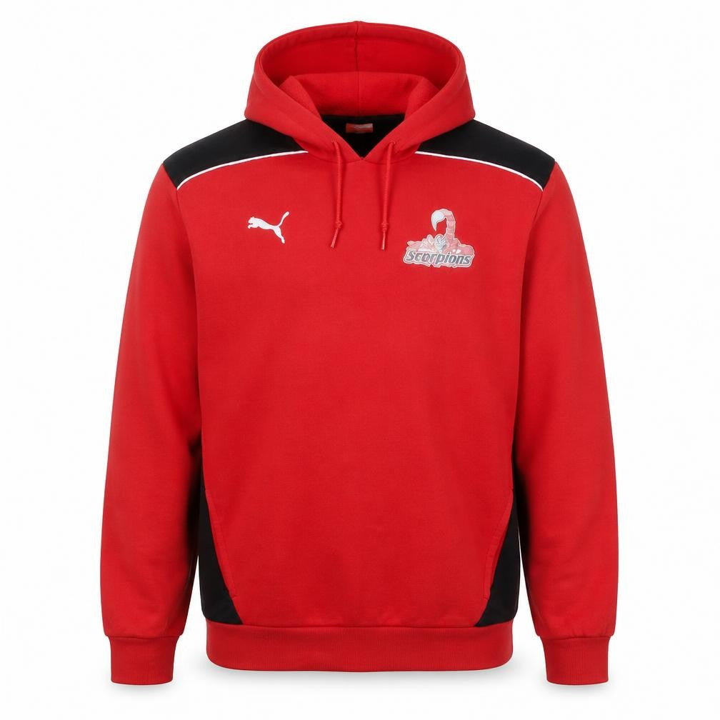Puma Mens Red 2XL Pullover Hoodie Scorpions Sportswear