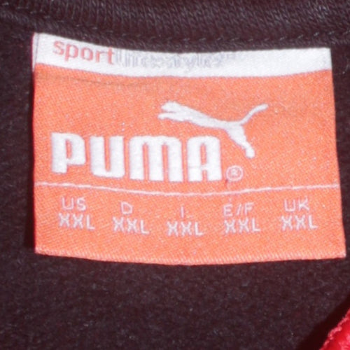 Puma Mens Red 2XL Pullover Hoodie Scorpions Sportswear