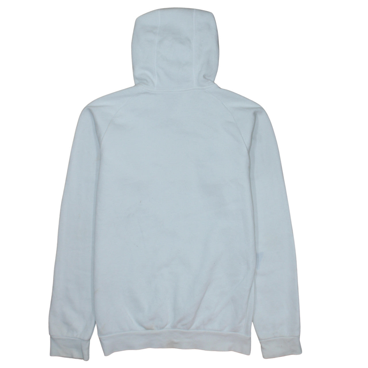 Adidas Men's White Small Pullover Hoodie with Logo Detail