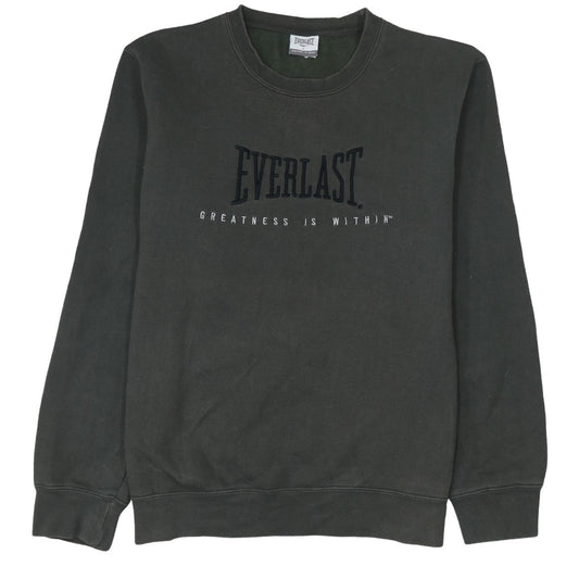 Everlast Men's Black Large Pullover Sweatshirt Crew Neck Fleece