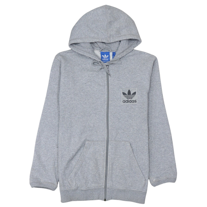 Adidas Men's Grey Full Zip Hoodie Size S Sportswear