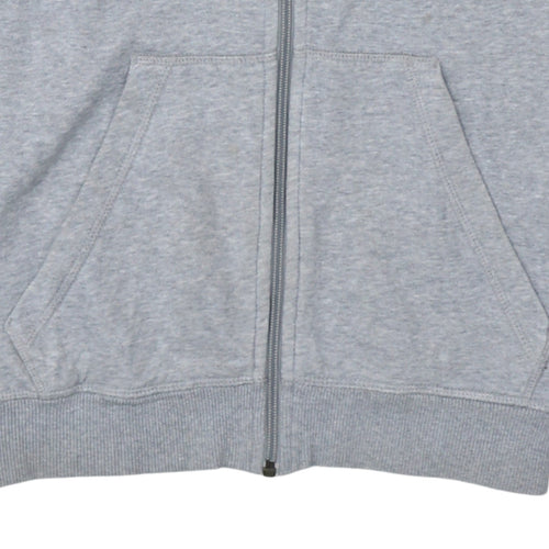 Adidas Men's Grey Full Zip Hoodie Size S Sportswear