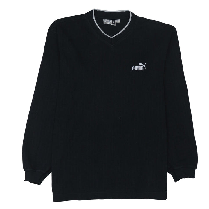 Puma Men's Black V-Neck Pullover Sweatshirt Size M