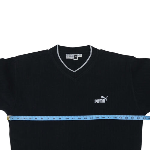 Puma Men's Black V-Neck Pullover Sweatshirt Size M