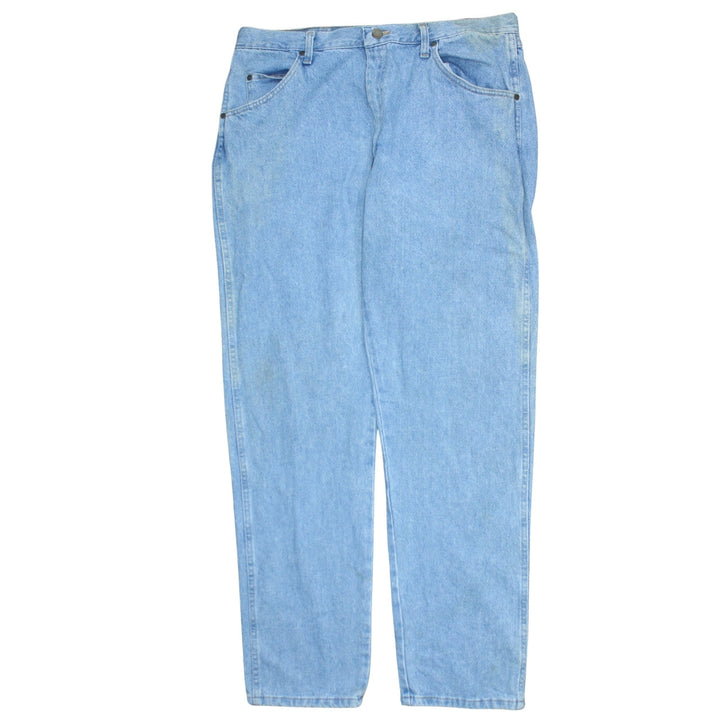 Wrangler Men's Blue Light Wash Classic Straight Leg Jeans 38x32