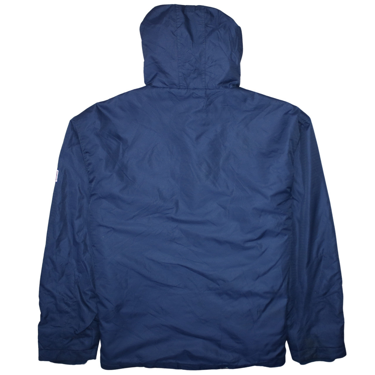 Fila Men's Blue Hooded Parka Jacket XL Faux Fur Trim Winter Coat