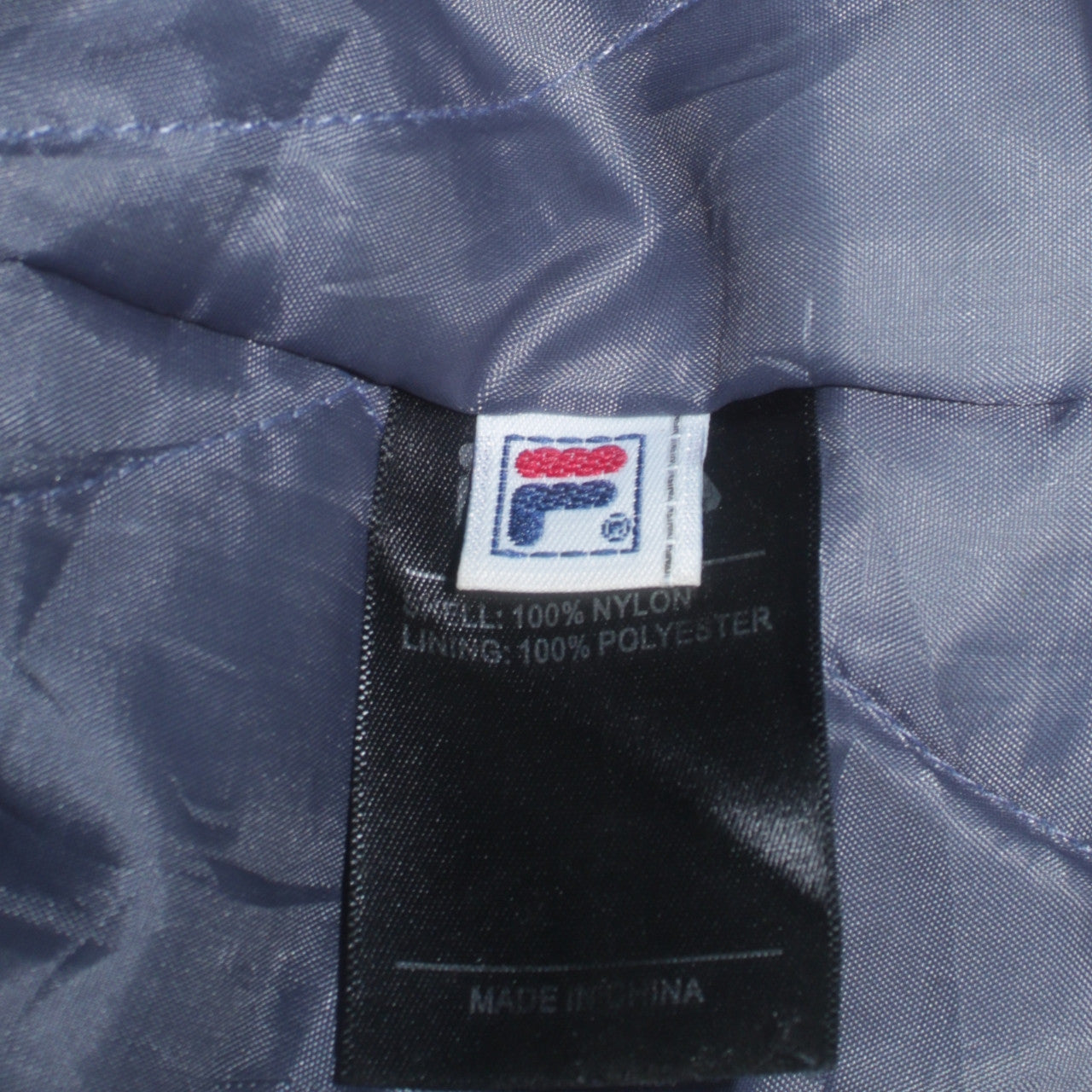 Fila Men's Blue Hooded Parka Jacket XL Faux Fur Trim Winter Coat