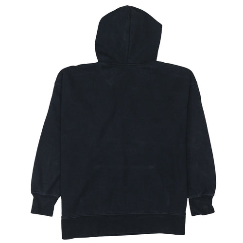 Adidas Womens Black 1/4 Zip Hoodie Sweatshirt Size 10 Cotton