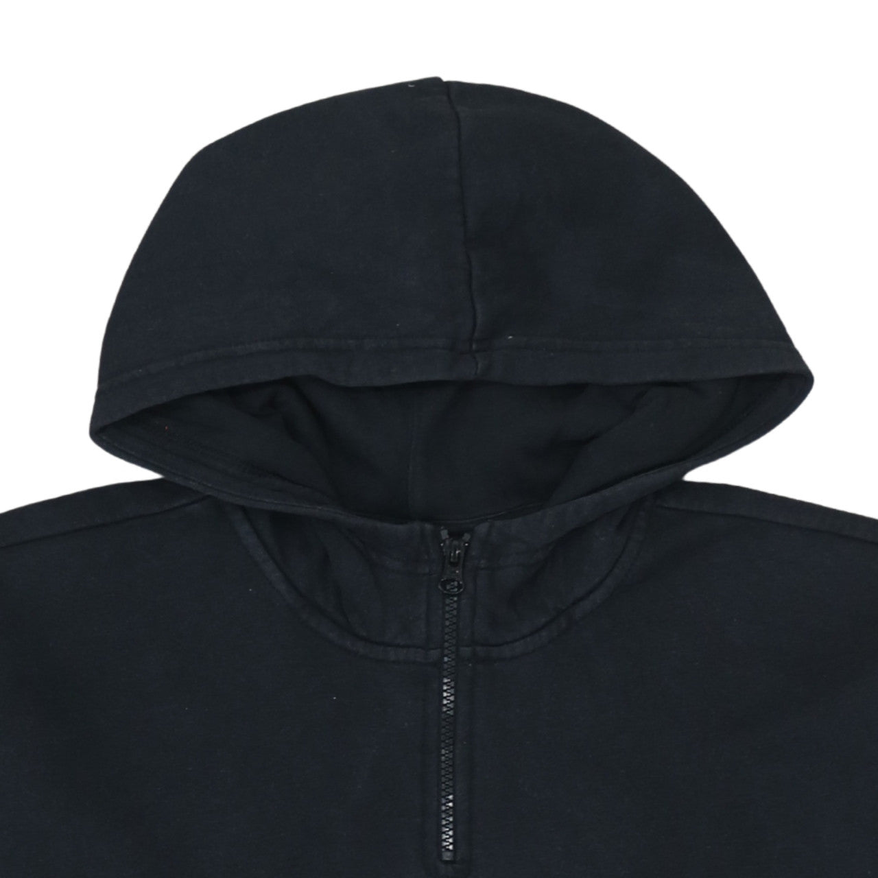 Adidas Womens Black 1/4 Zip Hoodie Sweatshirt Size 10 Cotton