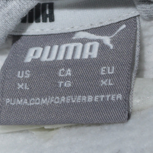 Puma Boys Grey 1/4 Zip Fleece Sweatshirt XL - Casual Winter Pullover