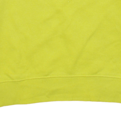 Champion Boys Yellow Pullover Sweatshirt XL 13-14 Years Logo Fleece