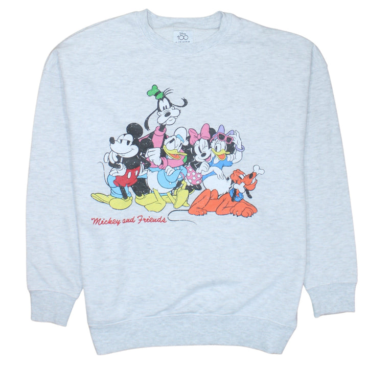 Disney Primark Women Grey Mickey & Friends Sweatshirt Size S