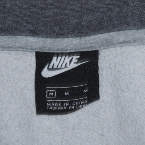 Nike Men's Grey Full Zip Hoodie M Regular Fit Sportswear