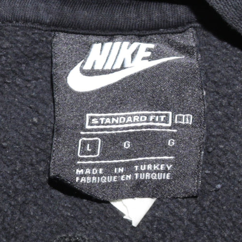 Nike Men's Black L Pullover Hoodie Fleece Sportswear