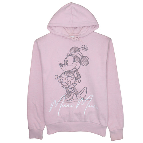 Disney Women’s Pink Minnie Mouse Pullover Hoodie L