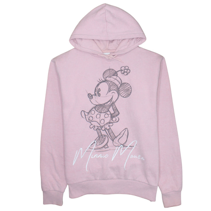 Disney Women’s Pink Minnie Mouse Pullover Hoodie L