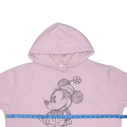 Disney Women’s Pink Minnie Mouse Pullover Hoodie L