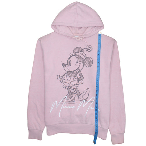 Disney Women’s Pink Minnie Mouse Pullover Hoodie L