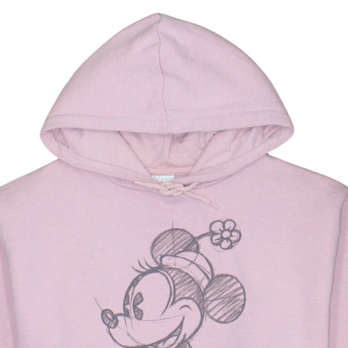 Disney Women’s Pink Minnie Mouse Pullover Hoodie L