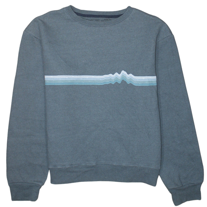 Patagonia Women Blue Regular Fit UPRISAL Crew Sweatshirt Size S